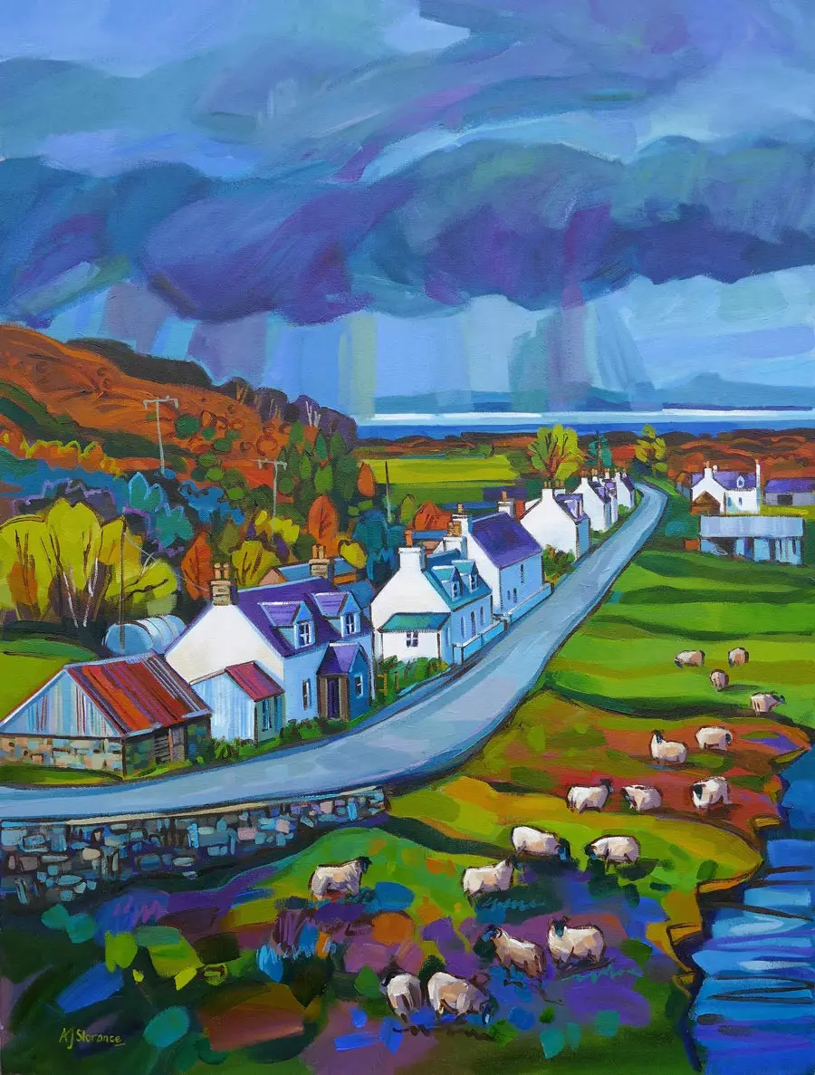 Audrey Slorance - Rain approaching Duirinish