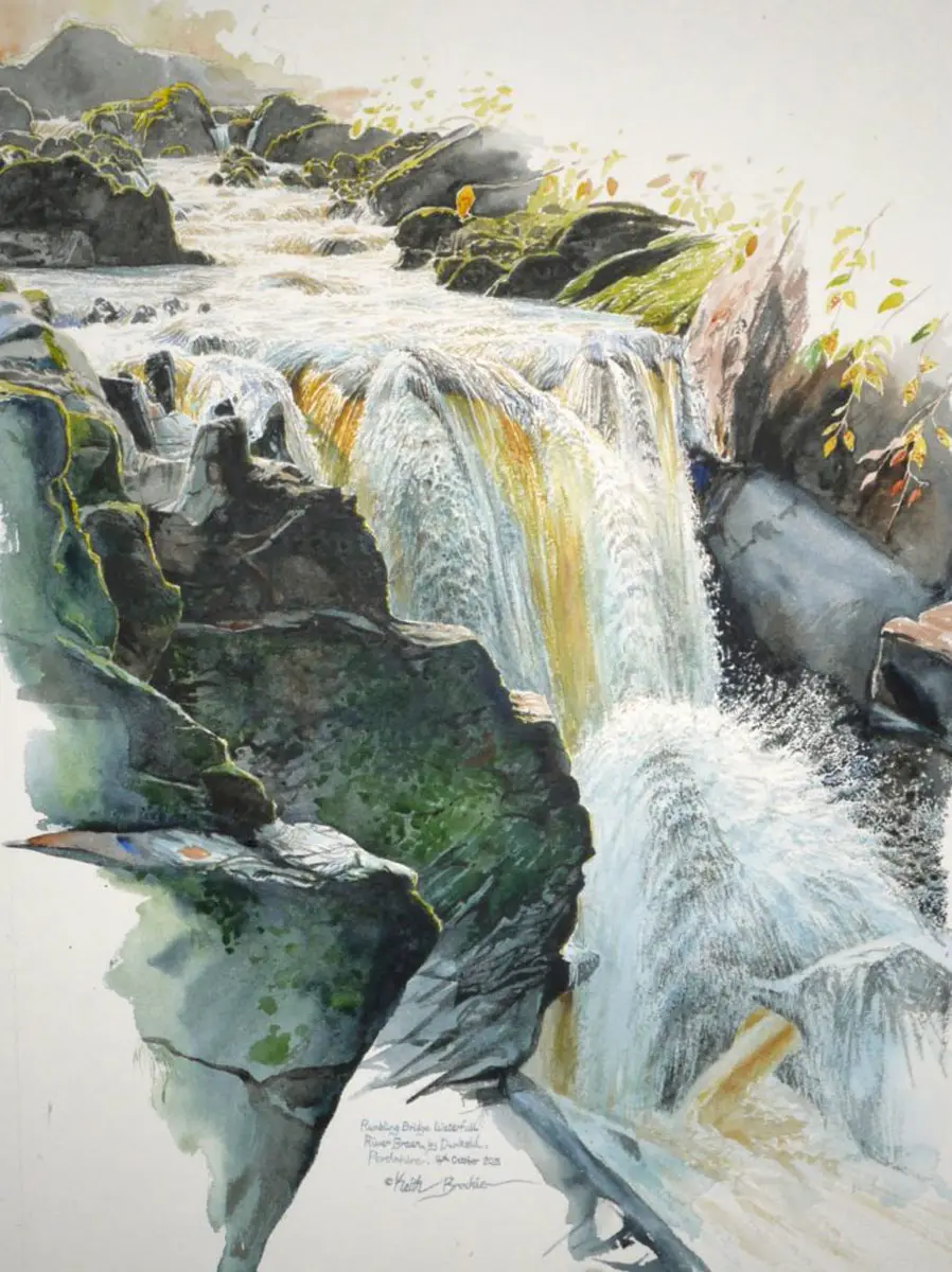 Keith Brockie - Rumbling Bridge Waterfall