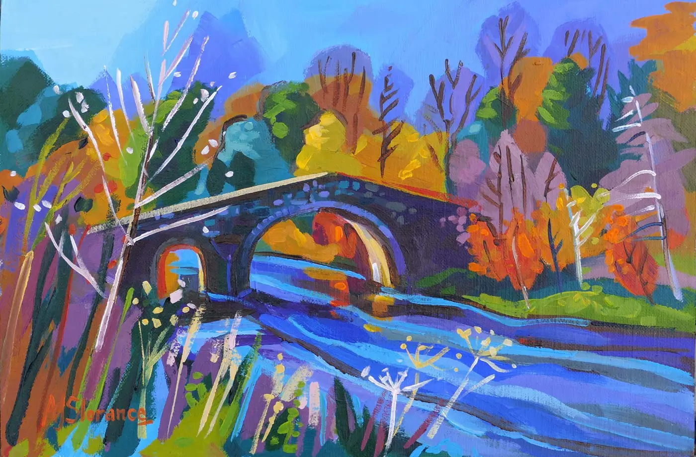 Audrey Slorance - Bridge over the Ale Water by Ancrum