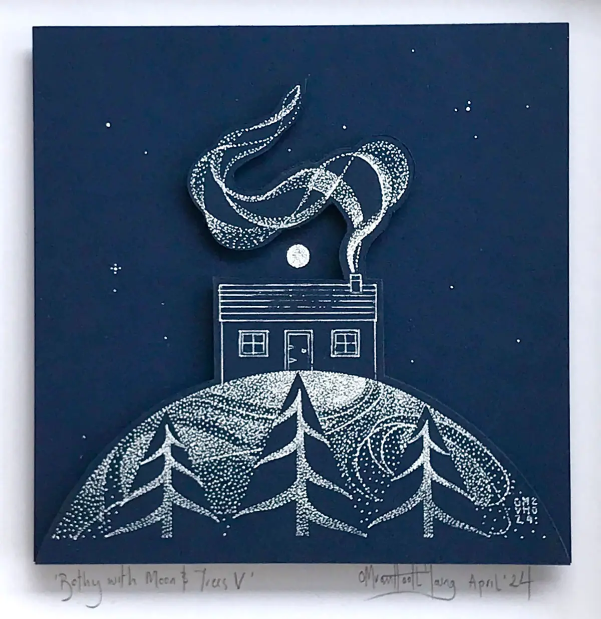 Olivia van Hooft-Young - Bothy With Moon Trees V